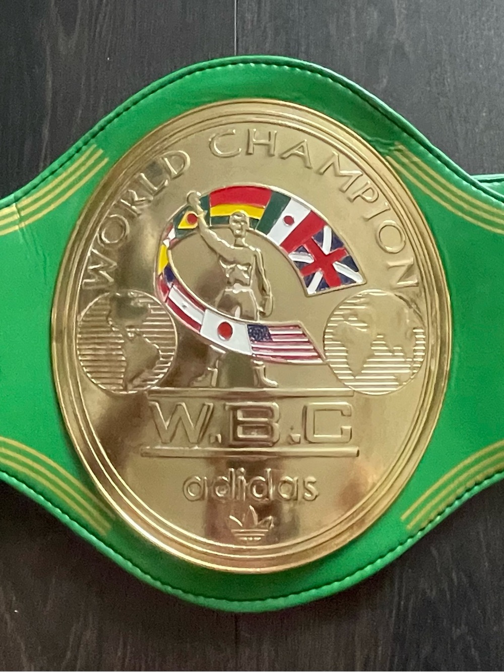 Rep. of the Adidas WBC 1974 Heavyweight Championship Belt “Rumble in the jungle”